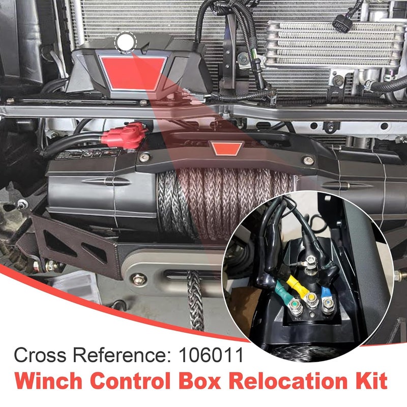 Jetuplusllc 78" Truck Winch Box Relocation Control Pack Wiring Kit 106011 for Warn Zeon VR EVO Series 8 8-S 10 10-S 12 12-S - Image 5